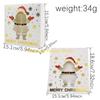 F26C 12Pcs Christmas Treat Boxes 12 Slot Chocolate Gift Box Cookie Candy Box Recycled Paper Packaging Box Christmas Supplies