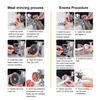 Meat Grinder Stainless Steel Blade Manual Mincer 3-in-1 Sausage Maker Low