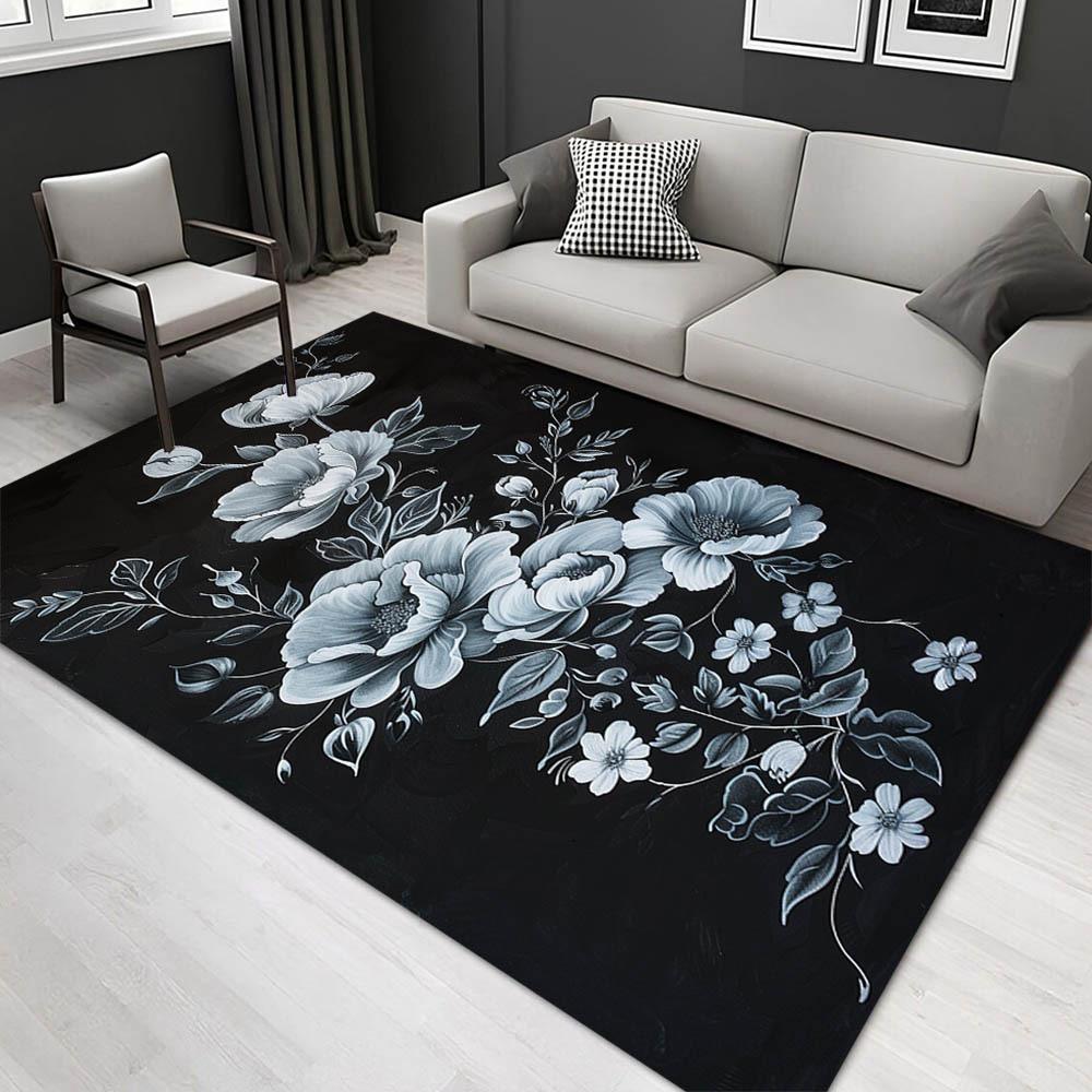 

1pc 23483578370 Pattern Carpet, Area Rug For Living Room Bedroom Room Bed Chair Laundry Entryway Corridor Yard Non-slip Outdoor Camping Rug 60cm by 90cm