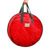 Waterproof and Dustproof Holiday Wreath Storage Bag with Handle, Christmas Wreath Storage Bag, Portable Foldable Round Storage