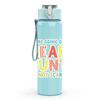 1PC Bear Hunt Adventure Quote Print 750ml Color Plastic Sports Water Bottle Leakproof Flip Straw Lid Suitable for Sports Office Home Use