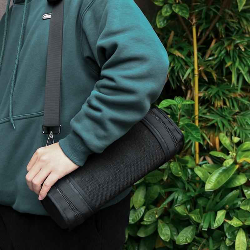 Speaker Carrying Belt Strap Case Carrying Storage Box for SRS XB43 Speaker Storage Mesh Holder Handle/ Shoulder Strap