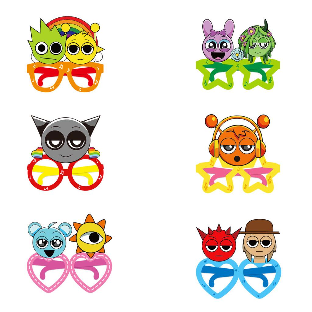 Rhythm Box Sprunki Birthday Theme Party Decoration Children's Birthday Party Decoration and Arrangement Supplies