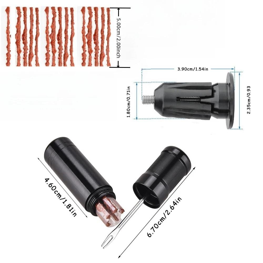 MTB Road Bicycle Tire Repair Tools Original Bike Tubeless Tire Rubber Bacon Strips And Insertion Tool Urgent Glue Free Repair