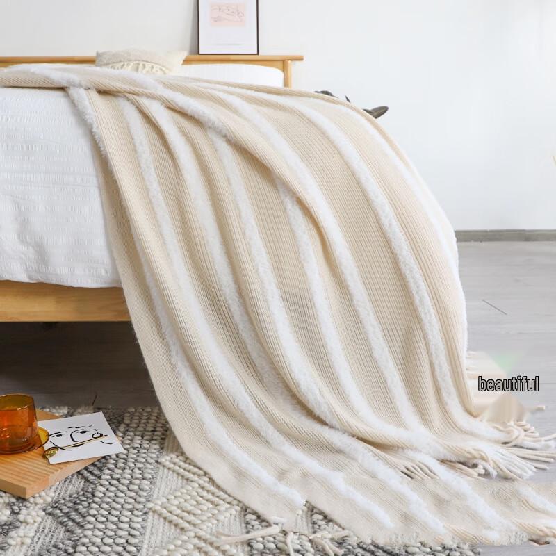 

LISM Acrylic Throw Blanket with Tassels