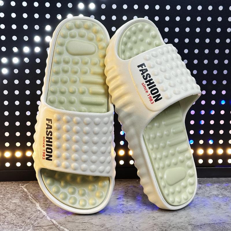 New Men'S Massage Slippers Indoor Outdoor Beach Casual Sandals Comfortable Slides Mens Flip-Flops Women House Slippers