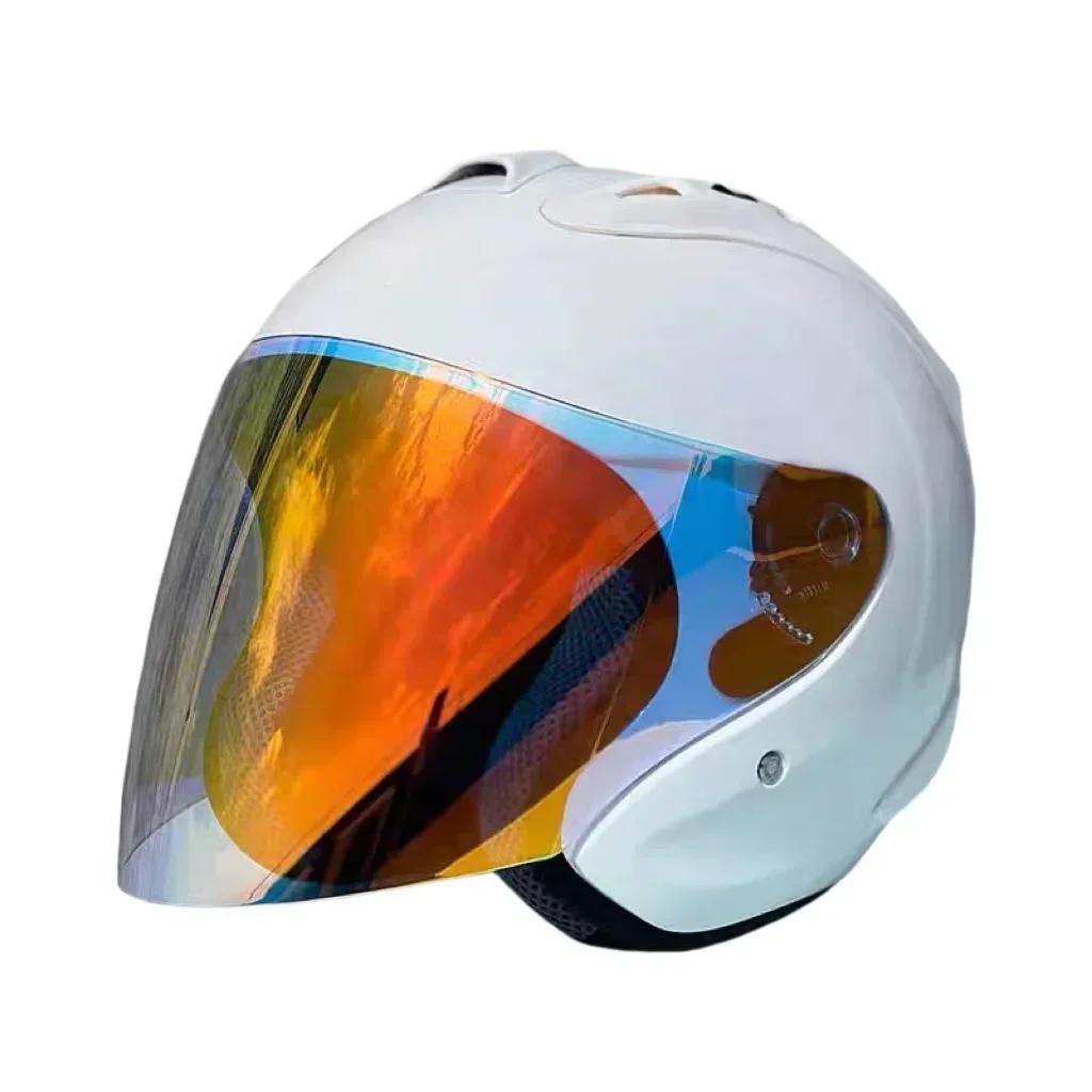 SZ Ram 3/4 Open Face Helmet Approved Racing Safety Hat Summer Season Safety Single Len Motorcycle Helmet Women Men ECE Capacete