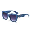 New Fashion Sunglasses Women Square Face Slim Sunglasses Anti-UV Sunglasses