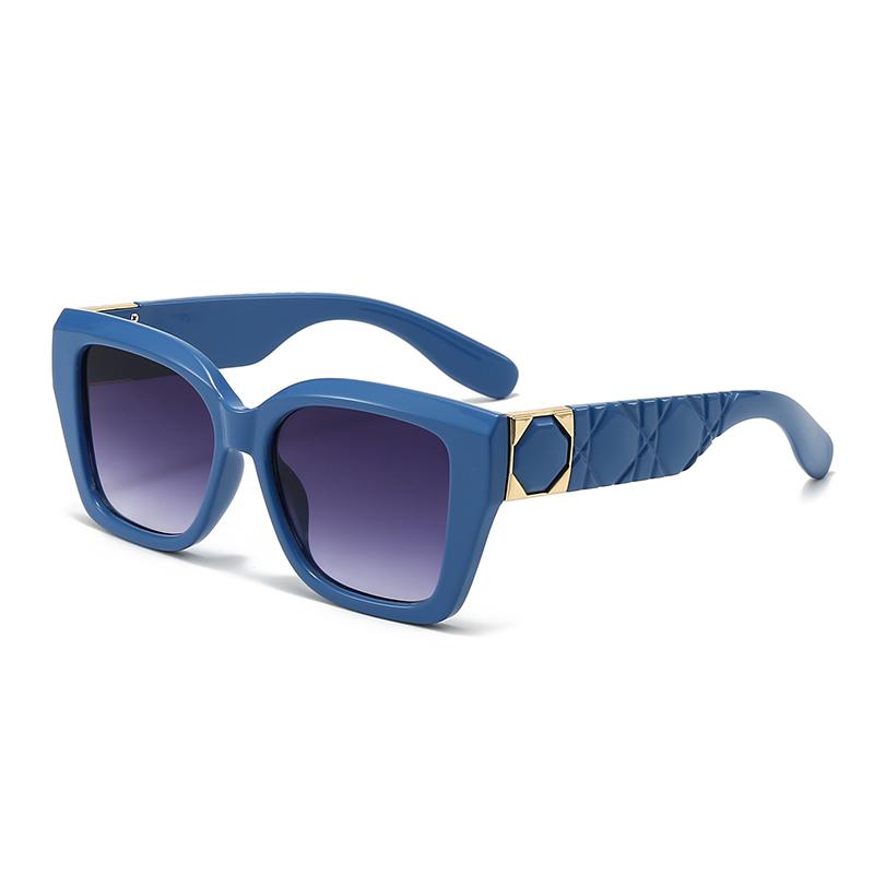 New Fashion Sunglasses Women Square Face Slim Sunglasses Anti-UV Sunglasses