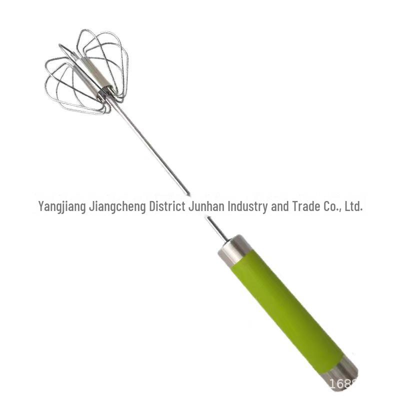 Nerezový poloautomatický rotační šlehač vajec pro míchání a smetanu