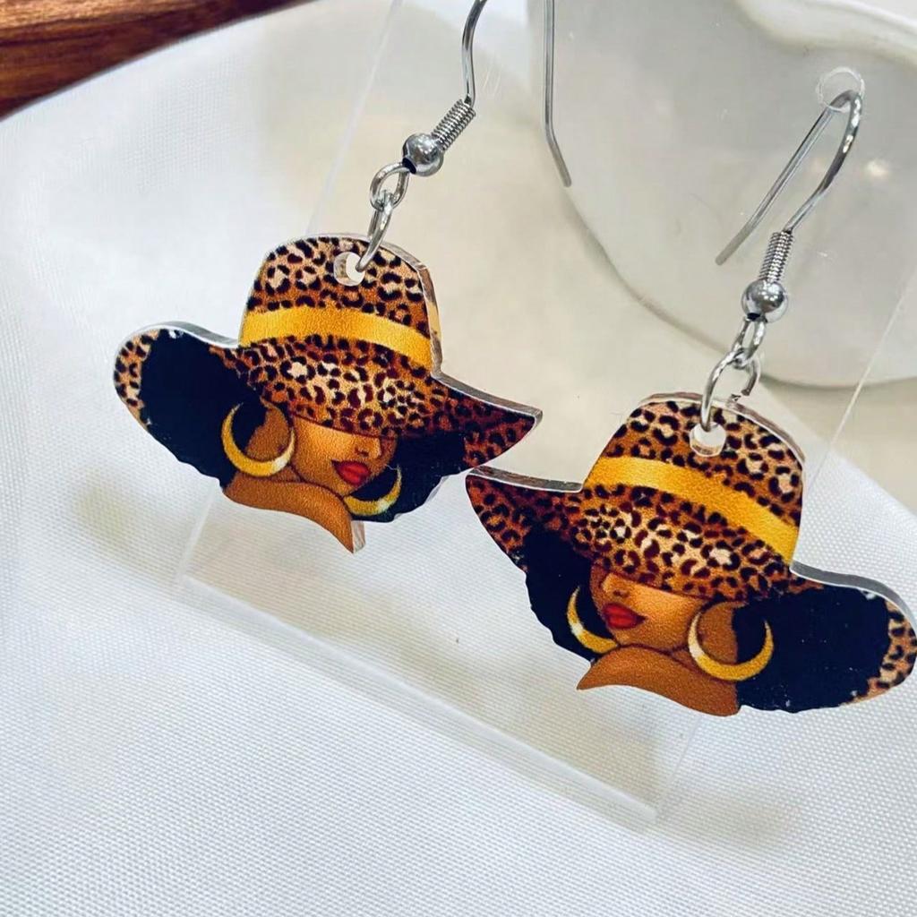 1 Pair of European and American Ballet Dancing Earrings Women's Creative Niche Earrings School Graduation Season Teacher Gift Jewelry