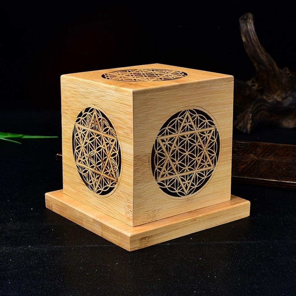 Hollow Out Incense Burner Bamboo Sage Incense Box Sandalwood Incense Base Plate  Study