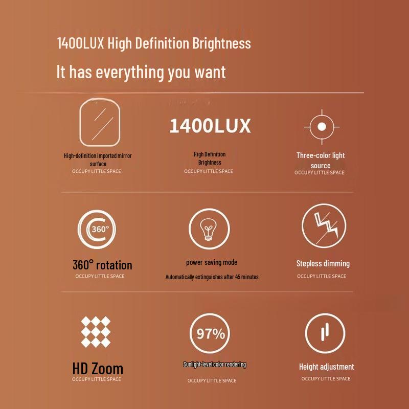 Hàndùn LED Adjustable Makeup Mirror