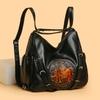 Handbag Women's Retro Underarm Bag Backpack Multi-Functional Shoulder Bag Three-Purpose Bag