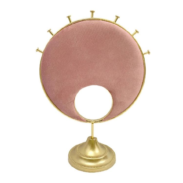 Fashionable Jewelry Exhibit Stand Versatile Jewelry Display Stand Iron Plush Shelves for Bedroom Shop Countertop