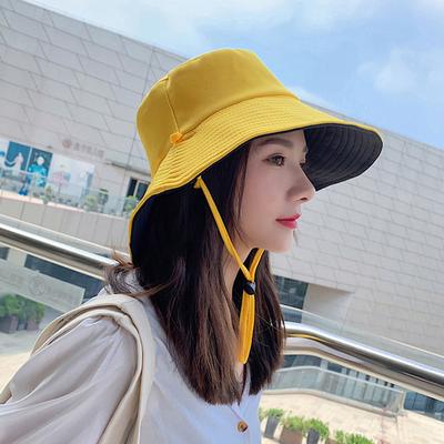 Folding Double Sided Sun Hat Bucket Hat Summer Sun Hat Ladies Uv Protection