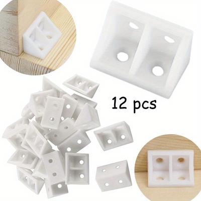 12 buc Colțar Plastic Nailon Îngroșat Mobilier Dulap Unghi Drept 90 Grade Fitinguri de Conectare Cod Colț