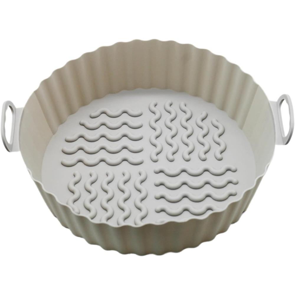 

Силиконовый вкладыш для аэрофритюрницы, пищевой, форма для выпечки с ручкой, многоразовый, антипригарный, силиконовый вкладыш, подходит для аксессуаров для аэрофритюрницы