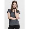 T-shirt femme - Urban Classic - Spray long - Bordeaux - Manches courtes - Col arrondi