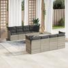 VidaXL Garden Lounge Set with Cushions 9 Pcs, Sofas with Adjustable Feet, Outdoor Furniture Set Patio Terrace, 3249151