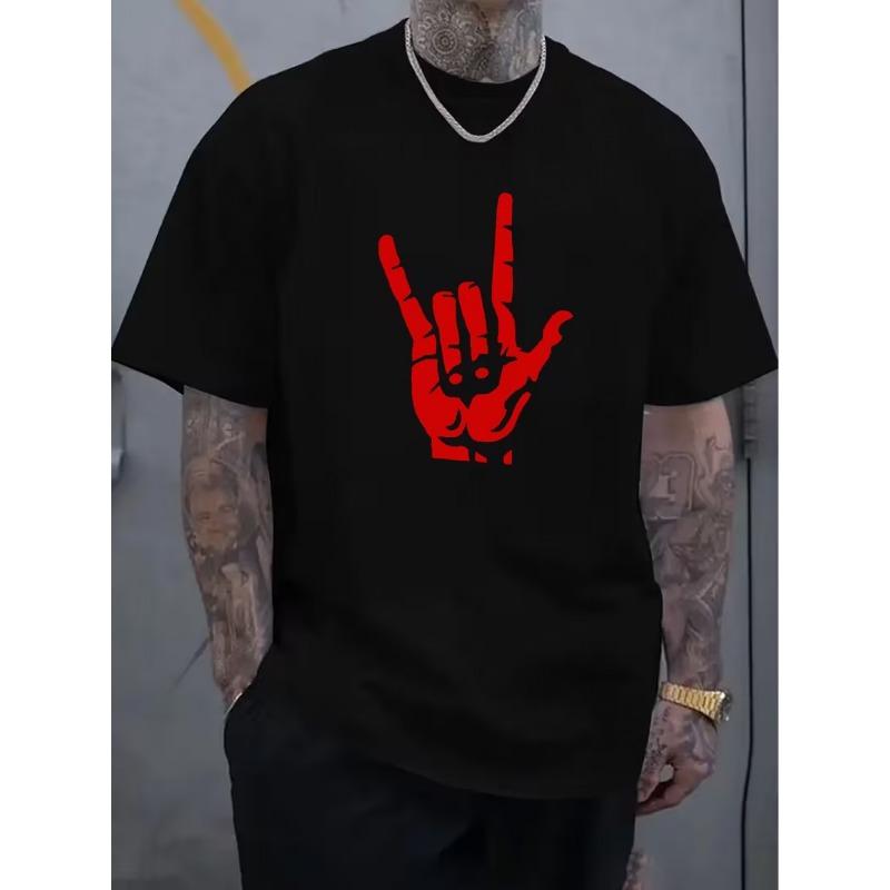 Men'S Round Neck Short Sleeve T-Shirt, Print T-Shirt Men'S Fashion Top, Sports Casual Vacation Home T-Shirt, Men'S T-Shirt, Round Neck Pullover