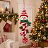 Beginner Friendly Christmas Crochet DIY Kit Hanging Hademade Snowman Spiral Ornament Yarn Project Making Kit