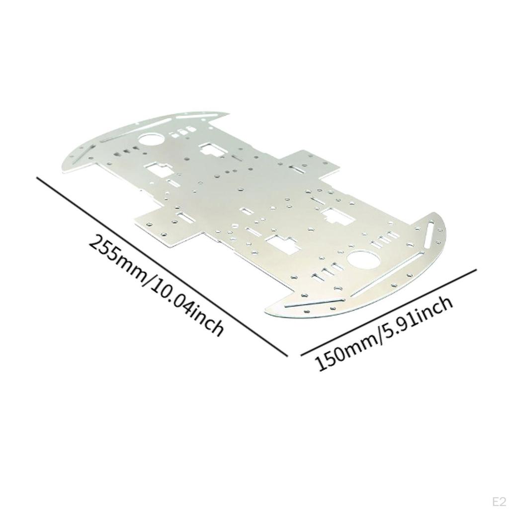 Smart Robot Car Base, Aluminum Alloy Construction for Accessories