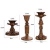 Retro Dining Room Vintage Taper Candle Holder Candlestick Stand Candlelight Display Candle Pillar