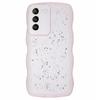JTW Series for Samsung Galaxy S21 FE 5G Case Wave Frame Curly Shape TPU Epoxy Phone Cover
