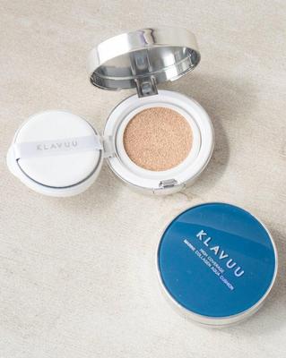 BLUE PEARLSATION HIGH COVERAGE MARINE COLLAGEN AQUA CUSHION, KBeauty, Koreanische Kosmetik, Probe