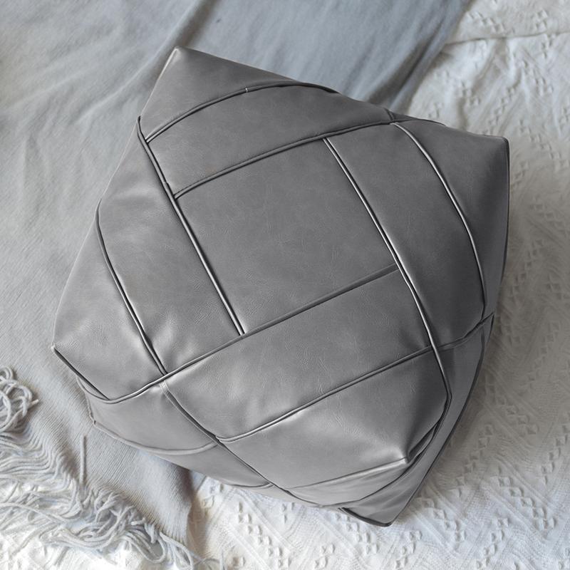 

Марокко Сидячий Пирс PU Кожаный Чехол Подушка Декор Ремесло Медитационная Подушка Японский Стиль Татами Ненабитый Пуф Напольный Футон 35x35x25cm