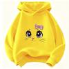 Cartoon Cat Meme Printed Hoodie Kids Cat Children's Sweatshirt Cute Sweet Hoody Girls Autumn Winter Casual Hoodies