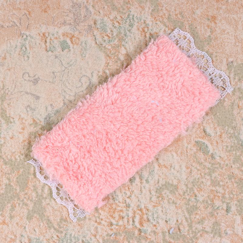 3Pcs/Set Dollhouse Mini Bathroom Lace Towel Bath Towel Model For Doll House Decor Kids Pretend Play Toys Diy Bathroom Ornaments