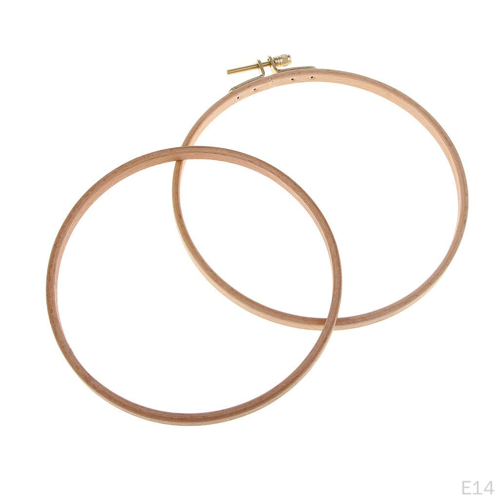 Runda Träbroderibågar Stygn - 13,8 cm