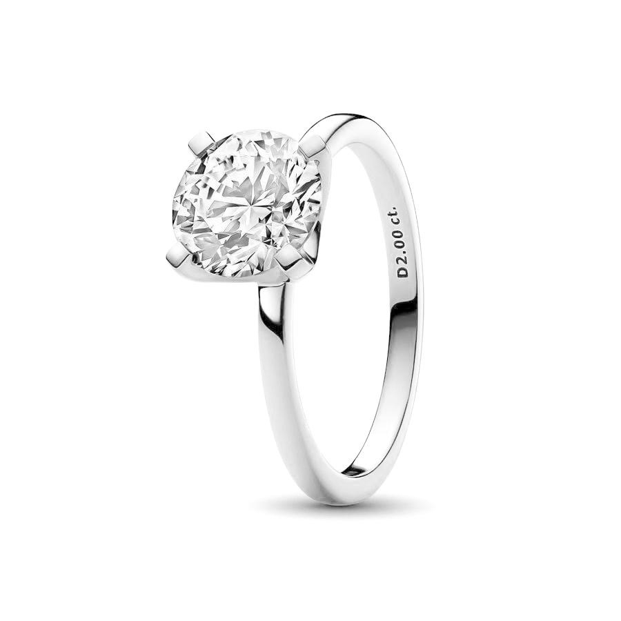 European New 925 Silver Size 6, 7, 8, 9 Heart-Shaped Flower Shaped Ring Suitable for Wedding Parties Women's Exquisite Luxury