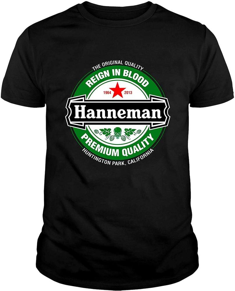 JEFF HANNEMAN T-SHIRT Mens Slayer Reign in Blood Guitar Rock L