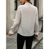 Women S Vintage Printed V Neck Long Sleeve Casual Blouse
