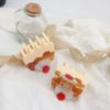 Cherry Cake Acetic Acid Hair Claw Sushi Simulation Food Shark Clip Fashion Fruits Hair Clip  Women