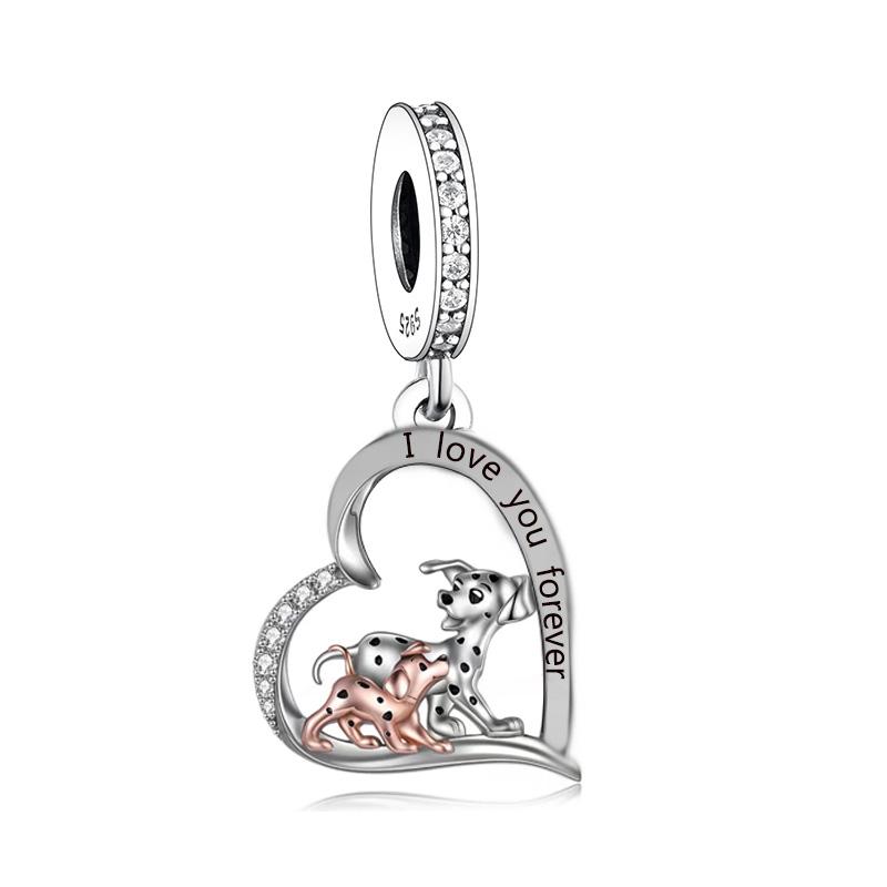 Fit Original Pan Charm Braceletcopper Yorshire Chihuahua Schnauzer Pomeranian Poodle Dog Bead For Making Women Berloque Diy