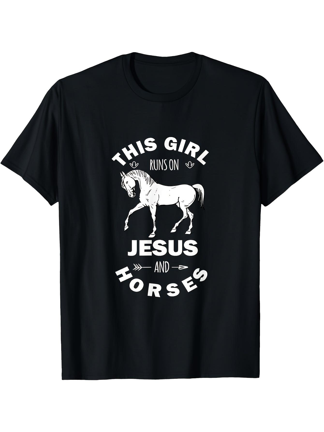 T-Shirt y2k Christian Faith & Horse S
