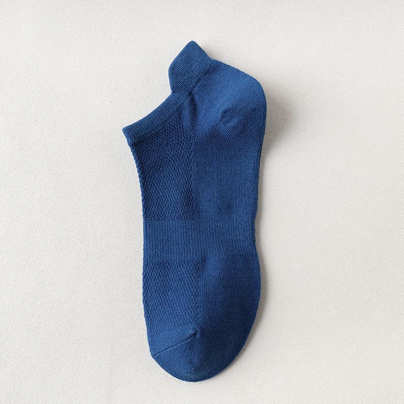 Plus Size Men's Summer Low-Cut Sport Cotton Socks, Breathable & Odor-Resistant, Size 46-50