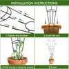 Small Metal Plant Trellis for Climbing Plant Indoor House Plant Support Trellis for Garden Potted Plant Support