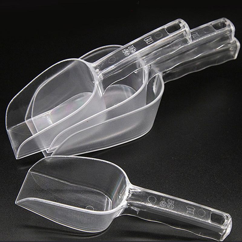 1Pcs Bar Buffet Wedding Favor Party Ice Sugar Sweets Candy Clear Acrylic Scoops Kitchen Gadget Dessert Grain Dry Goods Shovel