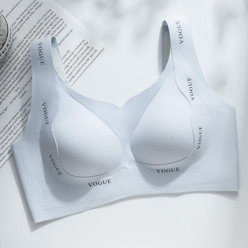 

Бесшовное нижнее белье для женщин с большой грудью, показывает маленькую грудь, анти-провисание, без стального кольца, тонкий чехол для бюстгальтера M