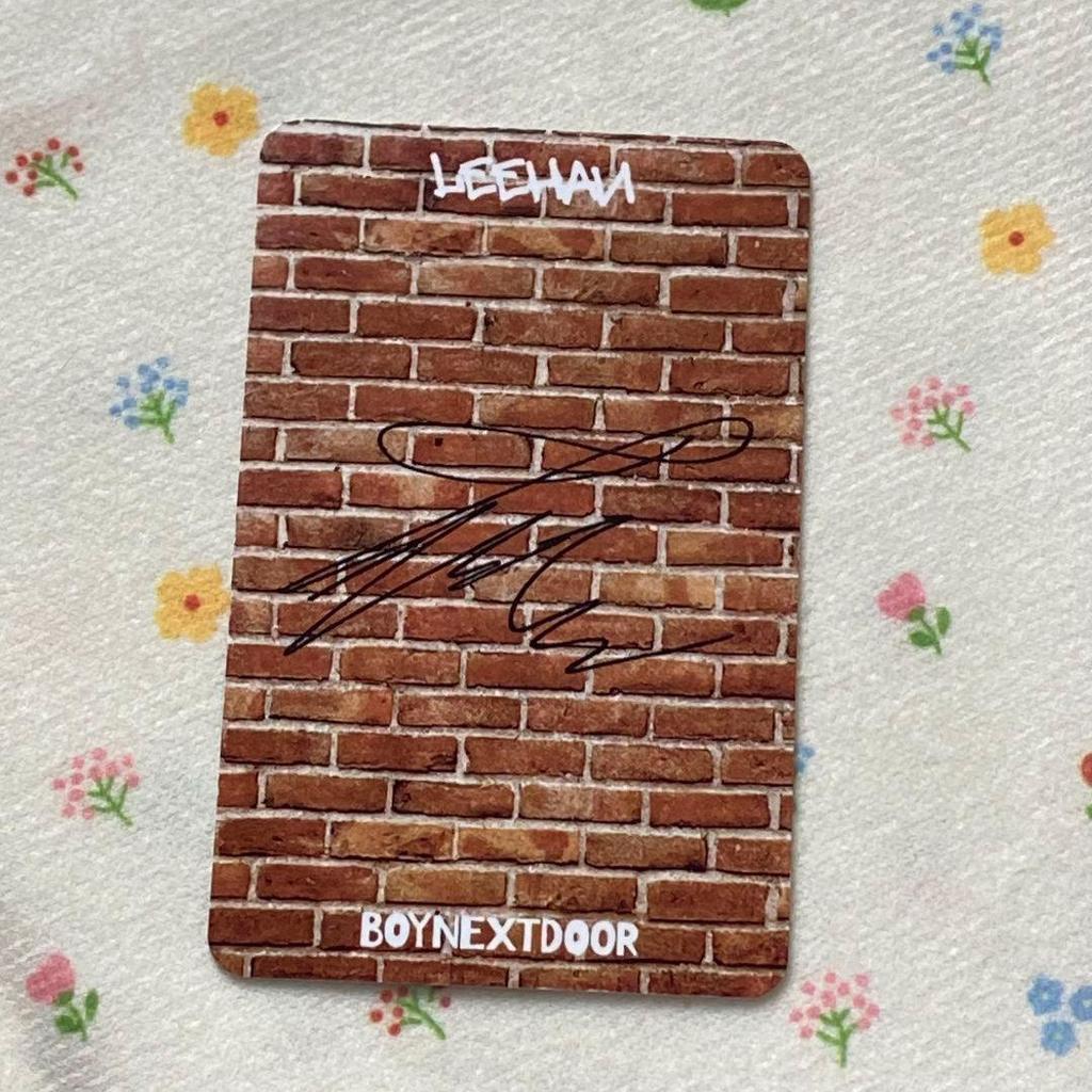 [USED] BOYNEXTDOOR Lee Han WHO! Weverse Trading Card