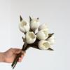 Tulip artificial flower fake bouquet interior decoration tabletop ornament wedding hand holding artificial flower