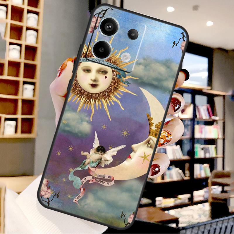 Sun And Moon Star For Xiaomi Redmi Note 13 Pro 9 10 11 12 14 15 Pro Plus Case For Redmi 15 12C 13C 14C 10C 15C