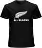 Men's New Zealand Rugby Union All Blacklogo Short-Sleeve T-Shirts Black