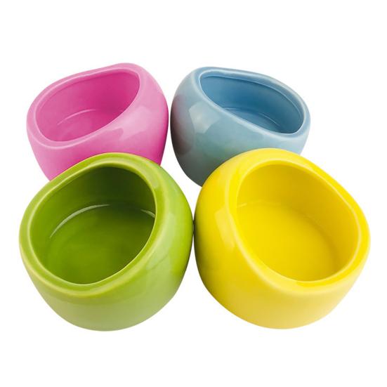 Small Animal Bowl Hamster Food And Water Dish Pet Feeding Bowl Overturn-free Feeder for Guinea Pigs Rabbits Hedgehogs Parrots
