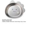 Children Meal Tray Cartoon Stainless Steel Dinner Plate Animal Shape Rust-Proof Shatter-Proof Dinnerware